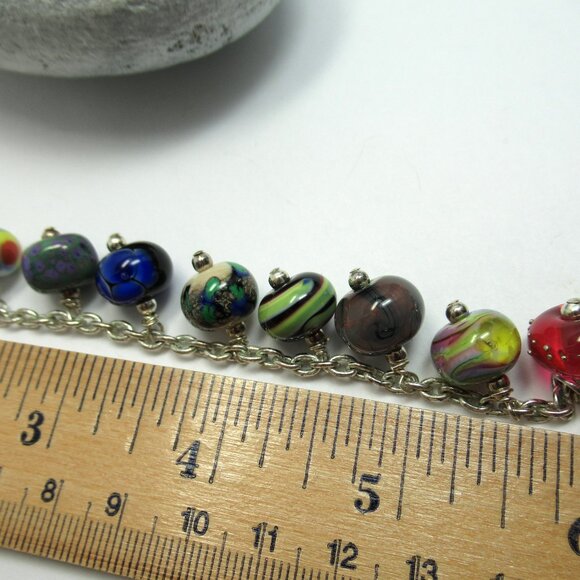 Lampwork Orphan bead bracelet - Picture 9 of 12